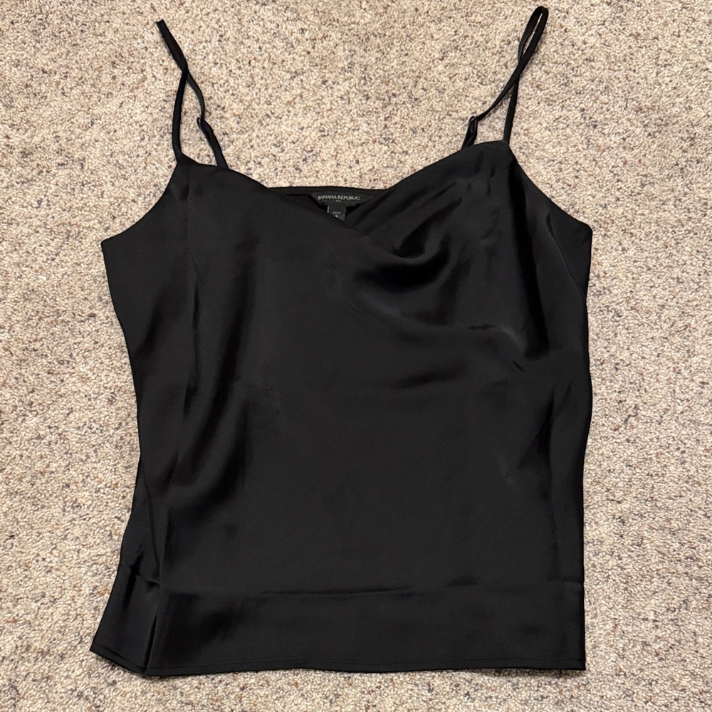Banana Republic Black Satin Camisole
